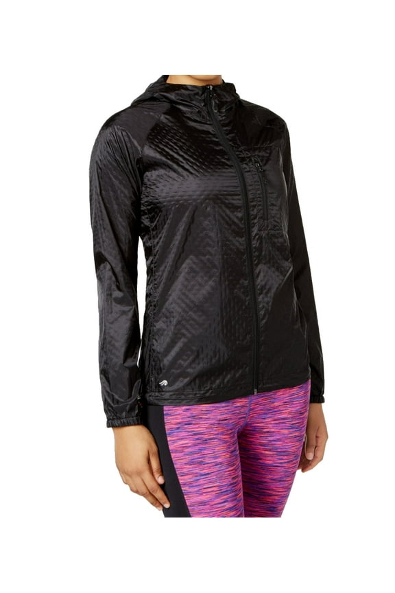 Womens Hooded Lightweight Athletic Rain Jacket