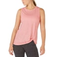 thumbnail image 1 of Ideology Womens Knot-Front T-Shirt Tank Tops, Rose Shadow, Medium, 1 of 2