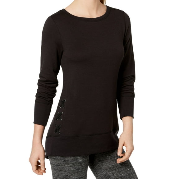 Ideology Womens Lace Up Detail Top