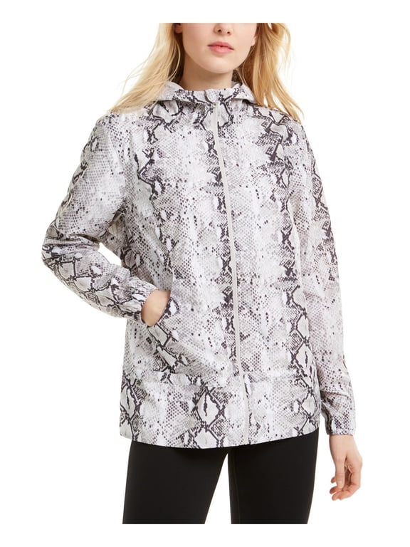 Womens Lightweight Snake Print Anorak Jacket