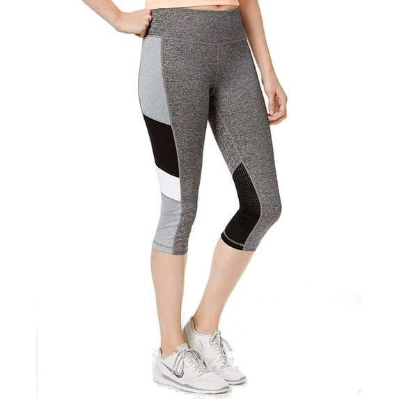 Ideology Womens Melange Colorblocked Leggings