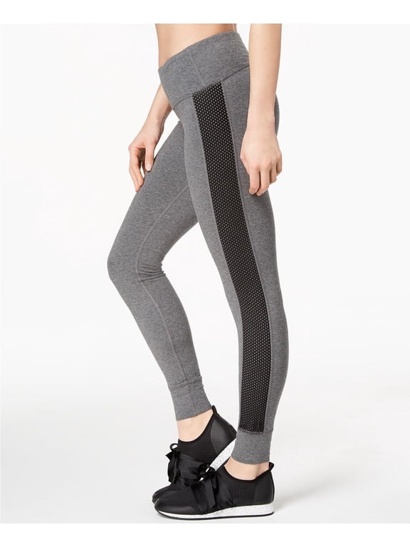 Womens Mesh Trimmed Yoga Leggings;XS