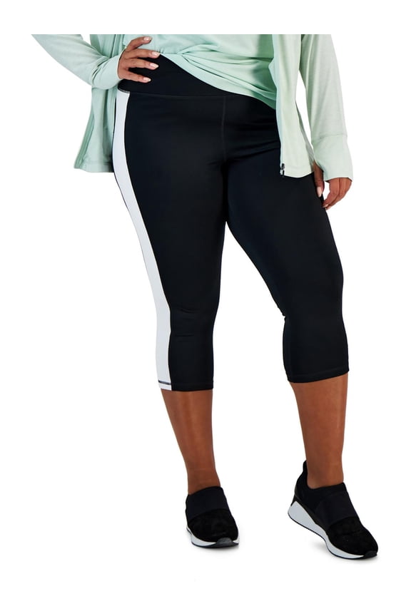 Womens Plus Running Yoga Capri Pants