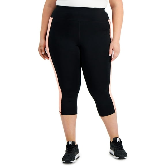 Ideology Womens Plus Running Yoga Capri Pants