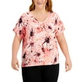 thumbnail image 1 of Ideology Womens Plus Size Printed Top, 1 of 2