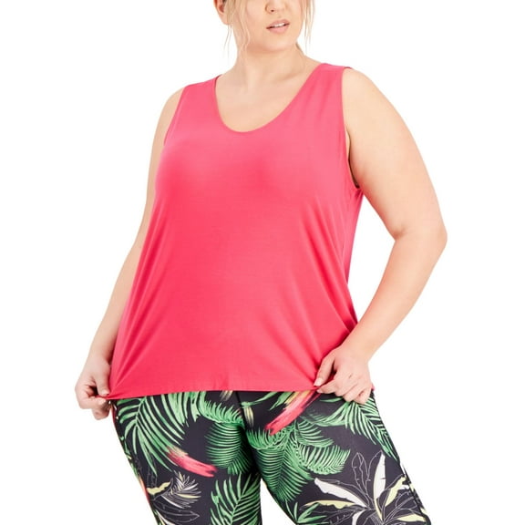 Ideology Womens Plus Size Tank Top