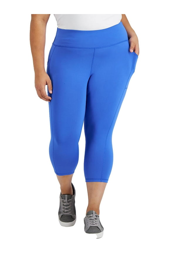 Womens Plus Stretch High Rise Leggings