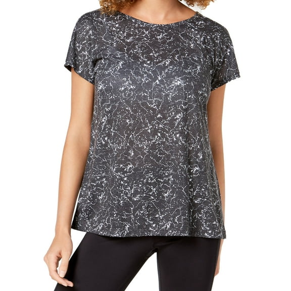 Ideology Womens Printed Strappy Back T-Shirt