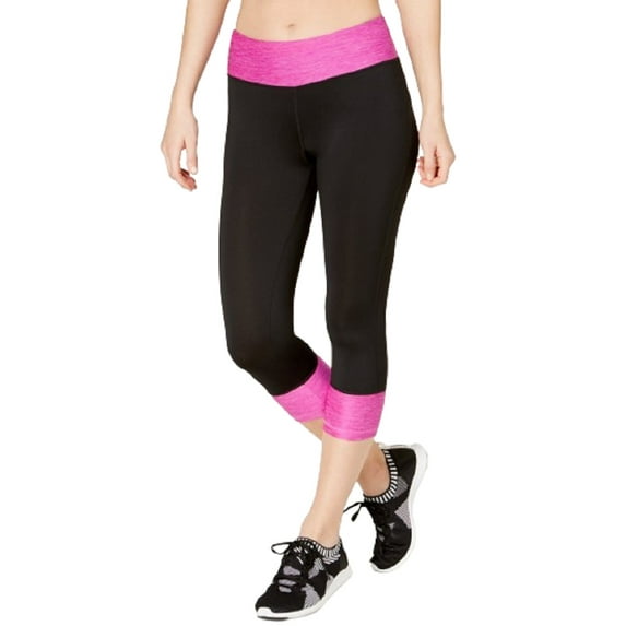 Ideology Womens Rapidry Colorblocked Capri Leggings Size X-Small Color Sweet Tart