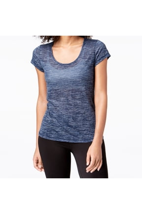 Womens Space Dyed Mesh Back T-Shirt