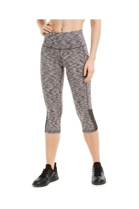 Womens Space-dyed Mesh-inset Cropped Leggings Size XS