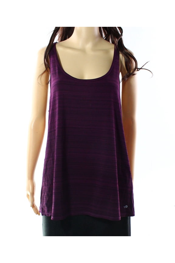 Womens Striped Back Twist Knit Top,Sweet Fig,Large