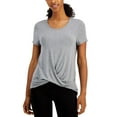 thumbnail image 1 of Ideology Womens Twist-Front T-Shirt, 1 of 1