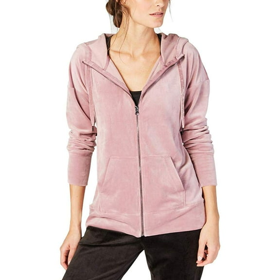 Ideology Womens Velour Zip Hoodie Size XX-Large