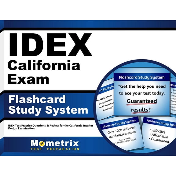 Idex California Exam Flashcard Study System : Idex Test Practice Questions & Review for the California Interior Design Examination (Cards)