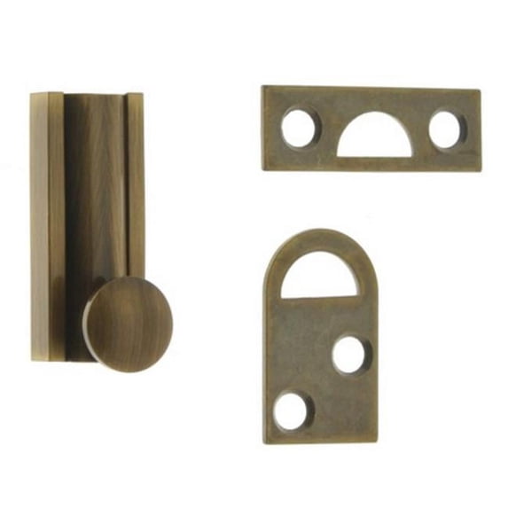 Idh by St. Simons 11042-005 Solid Brass Surface Bolt, Antique Brass - 2 in.