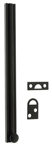 Idh by St. Simons 11046-019 Solid Brass Surface Bolt, Matte Black - 6 in.