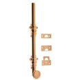 thumbnail image 1 of Idh by St. Simons 11200-008 Solid Brass Ornamental Bolt with Round knob, Bright Copper - 8 in., 1 of 1