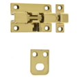 thumbnail image 1 of Idh by St. Simons 11285-003 Solid Brass Security Barrel Bolt, Polished Brass - 2 in., 1 of 1
