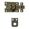 thumbnail image 1 of Idh by St. Simons 11285-005 Solid Brass Security Barrel Bolt, Antique Brass - 2 in., 1 of 1