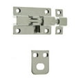 thumbnail image 1 of Idh by St. Simons 11285-26D Solid Brass Security Barrel Bolt, Satin Chrome - 2 in., 1 of 1