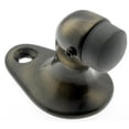 thumbnail image 1 of Idh by St. Simons 13012-005 Solid Brass Gooseneeck Small Door Stop, Antique Brass, 1 of 1