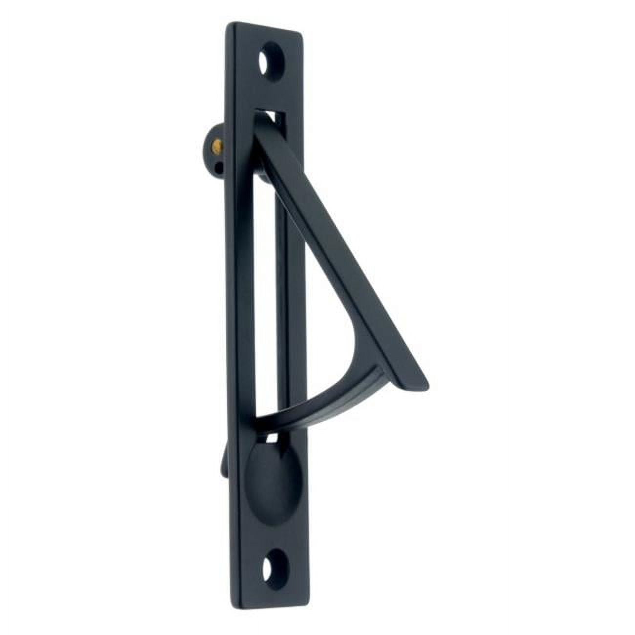 Matte Black Solid Brass Edge Pull for Doors