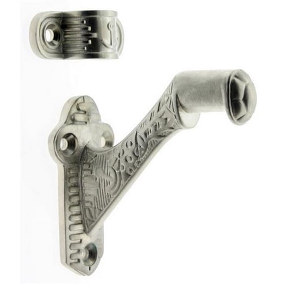 Idh by St. Simons 18016-015 Solid Brass Windsor Hand Rail Bracket, Satin Nickel