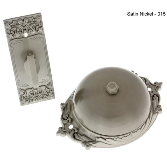 Idh by St. Simons 18054-015 Craftsman Twist Bell, Satin Nickel