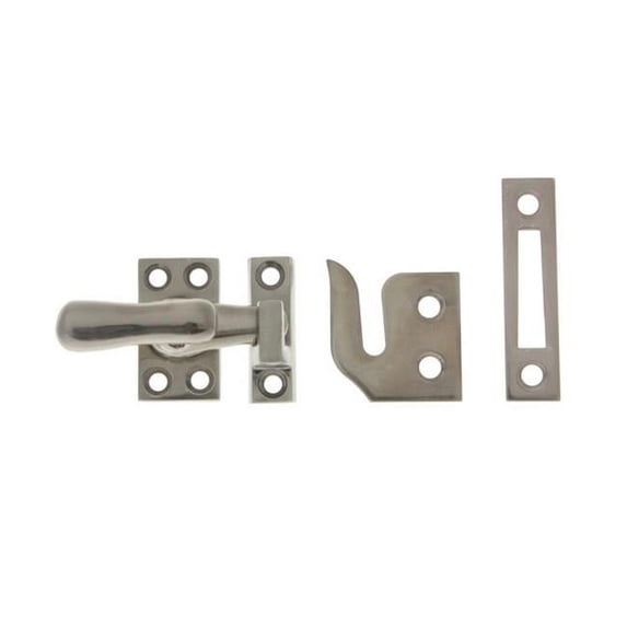 Idh by St. Simons 21013-15A Solid Brass Small Casement Fastener, Antique Nickel