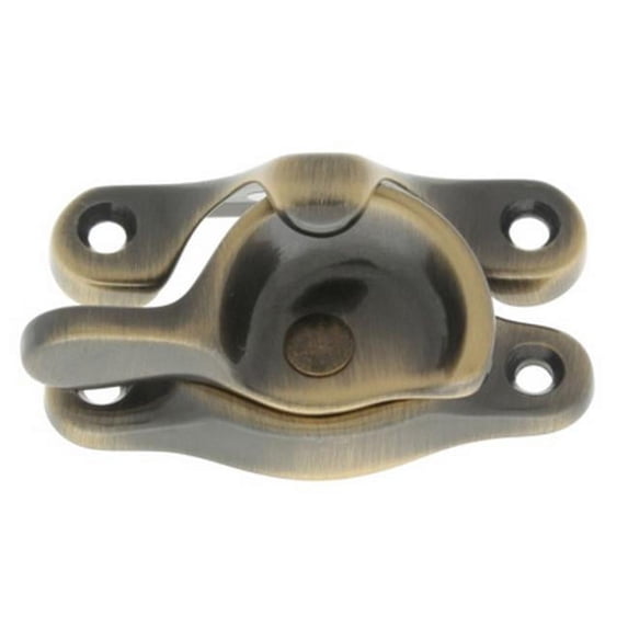 Idh by St. Simons 21020-005 Solid Brass Small Sash Catch, Antique Brass