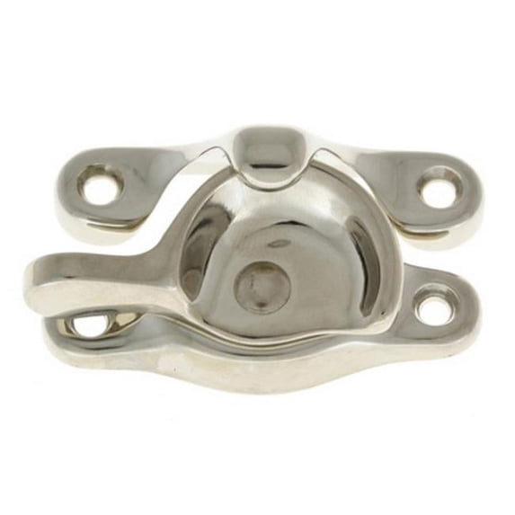 Idh by St. Simons 21020-014 Solid Brass Small Sash Catch, Bright Nickel