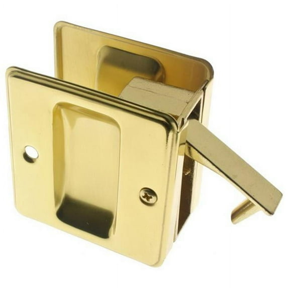 Idh by St. Simons 25410-003 Solid Brass Pocket Passage Pull, Polished Brass