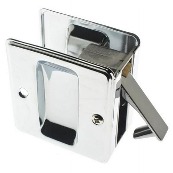 Idh by St. Simons 25410-026 Solid Brass Pocket Passage Pull, Polished Chrome