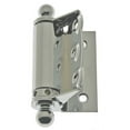 thumbnail image 1 of Idh by St. Simons 80320-026 Solid Brass Half Surface Adjustable Spring Screen Door Hinges with Ball Finials, Polished Chrome, 1 of 1