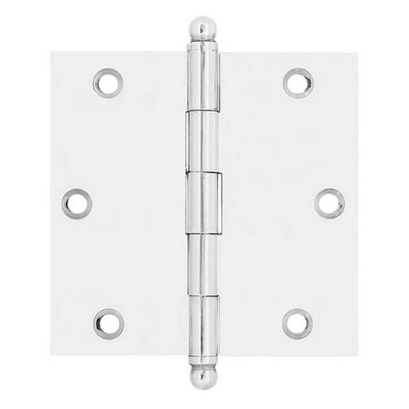Idh by St. Simons 82525-026 Solid Brass Cabinet Hinges, Polished Chrome - 2.5 x 2.5 in.