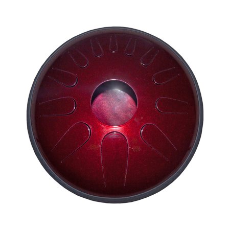 Idiopan Domina Pro 12-Inch 12-Note Tunable Steel Tongue Drum - Ruby Red