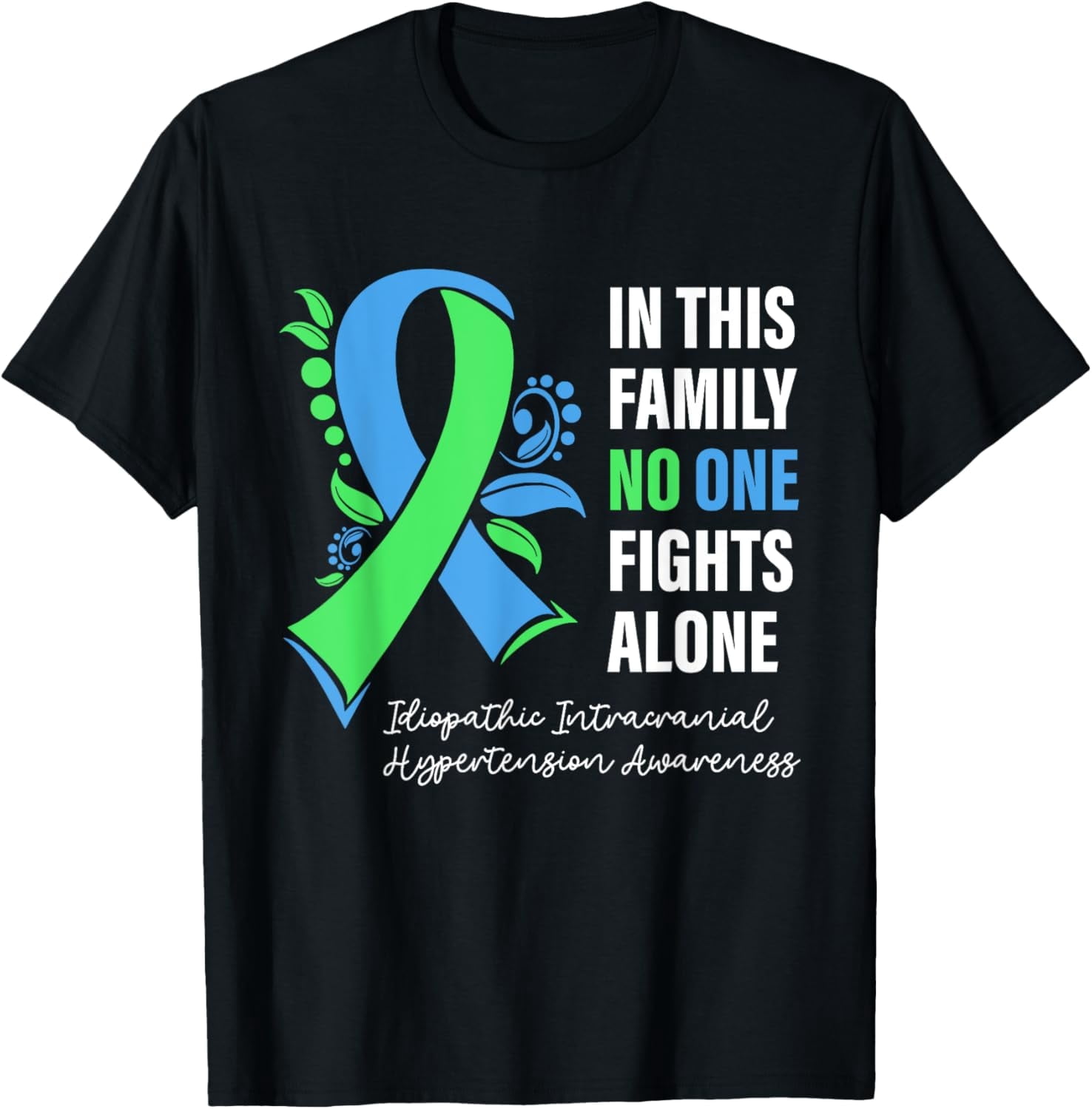 Iih Ribbon Color Idiopathic Intracranial Hypertension Awareness T-Shirt IIH Warrior ...
