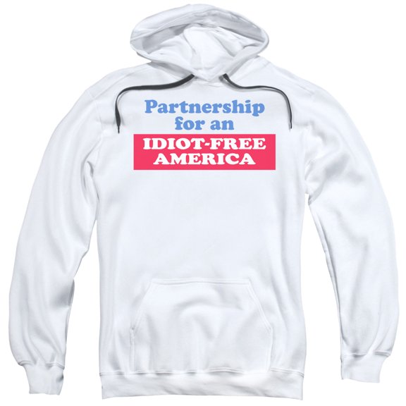 - Idiot Free America - Pull-Over Hoodie - Medium
