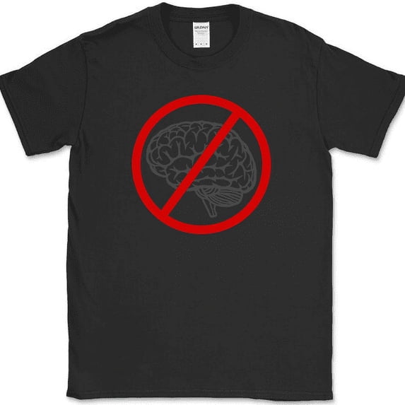 Idiotcracy Anti-Brain T-Shirt Funny Movie Moron Humor Novelty Tee - Black, S
