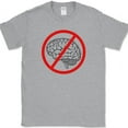 thumbnail image 1 of Idiotcracy Anti-Brain T-Shirt Funny Movie Moron Humor Novelty Tee - Heather Grey, S, 1 of 1