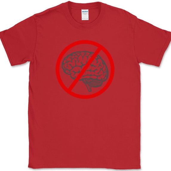 Idiotcracy Anti-Brain T-Shirt Funny Movie Moron Humor Novelty Tee - Red, 4XL