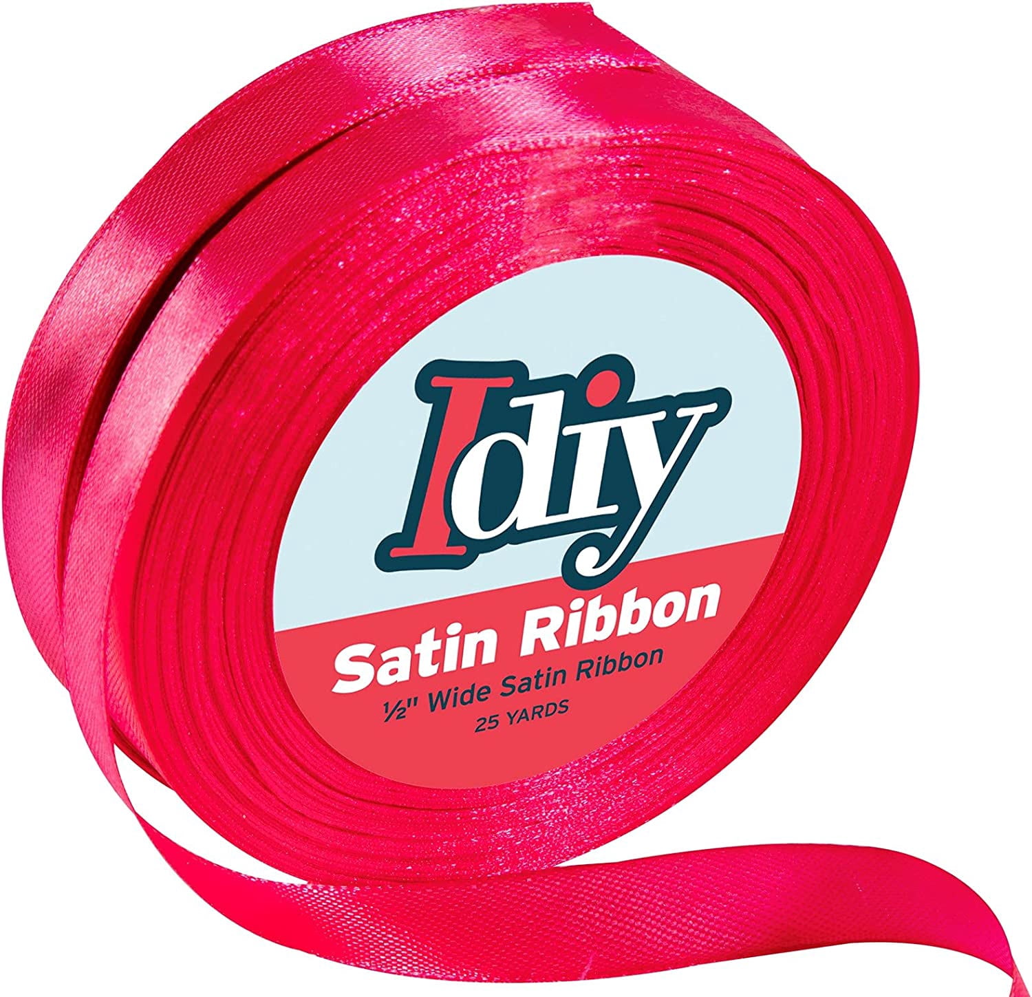 Idiy Satin Ribbon - 1/2, 50 Yards (Hot Pink) - Great for DIY Crafts ...
