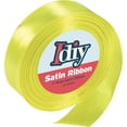 thumbnail image 1 of Idiy Satin Ribbon - 1/4, 50 Yards (Neon Yellow) - Great for DIY Crafts, Gift Wrapping, Wedding Decorations, Sewing Projects, Party, Decorative Embellishments, Hair Bows, Baby Showers, and More!, 1 of 5