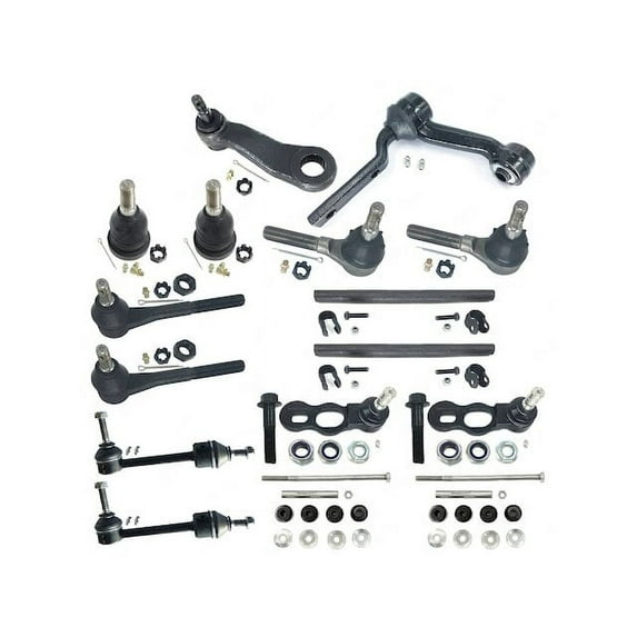 Idler Arm Tie Rod End Ball Joint Kit - 16 Piece - Compatible with 1995 - 1997 Mercury Grand Marquis 1996