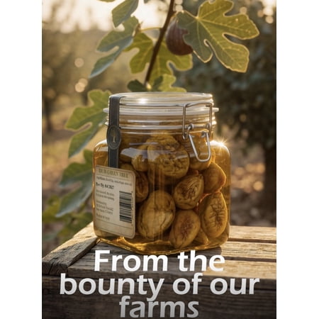 Idlib Green Tree Sun-Dried Figs in Extra Virgin Olive Oil – 500g Jar