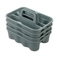 thumbnail image 1 of Idomy 4-Pack Plastic Commercial Carry Caddy for Cleaning Products, Gray, 1 of 8