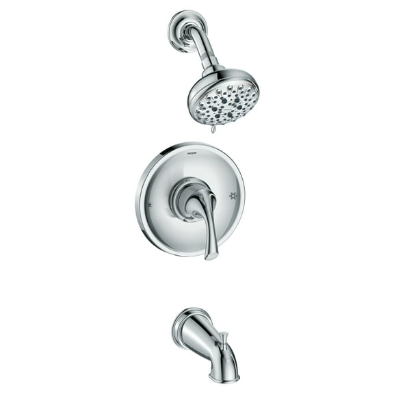 Idora Posi-Temp Tub and Shower with Valve Included, Chrome