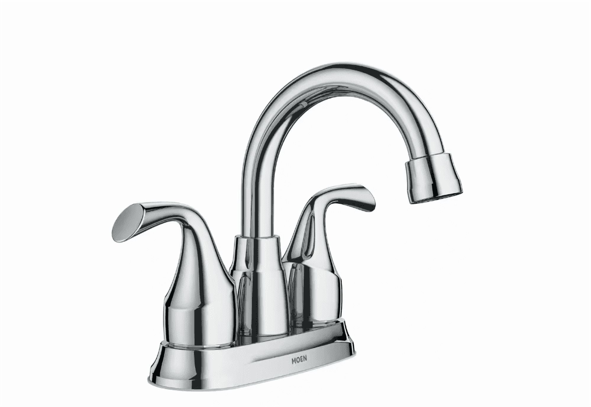 Idora Two-Handle Centerset Bathroom Sink Faucet with Drain Assembly, Chrome