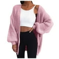 thumbnail image 1 of Idoravan Cardigan Sweaters for Women Trendy Women's Hooded Cardigan Thick Knit Sweater Big Coat, 1 of 5